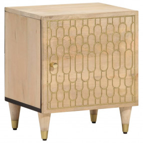 Bedside Cabinet Bleached Natural
