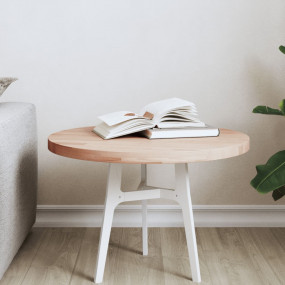 Table Top Natural Solid beech wood 19.7 in diameter Dur...
