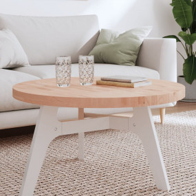 Table Top Natural Beech Solid beech wood 31.5x1.6 in Du...
