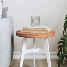 Table Top Beech Solid beech wood 11.8 inches diameter T...