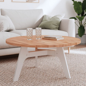 Table Top Natural Sturdy Beech Wood 35.4 in diameter Du...
