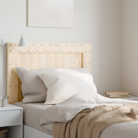 Headboard Natural Solid pine wood Single Durable Bed He...