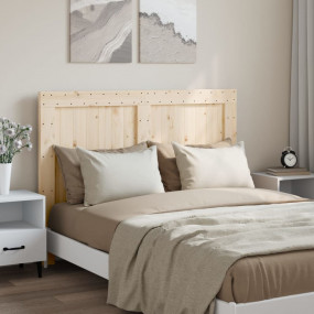 Headboard Natural Wood Solid Pine Wood Double Durable H...