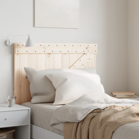 Headboard Natural Pine Solid pine wood Twin Durable Hea...