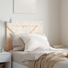 Headboard Natural Wood Solid Pine Wood Twin Decorative ...