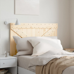 Headboard Natural Pine Solid Pine Wood Twin Durable Hea...