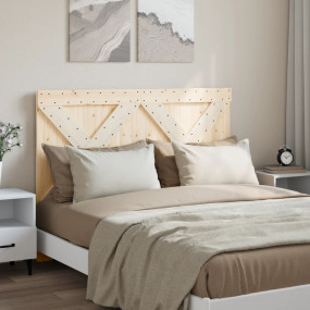 Headboard Natural Pine Solid Pine Wood Double Durable H...