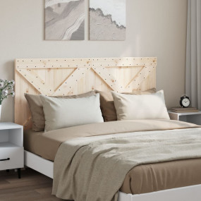Headboard Natural Wood Solid Pine Wood Double Durable