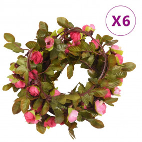 Christmas Flower Garland Rose PE (Polyethylene), artifi...