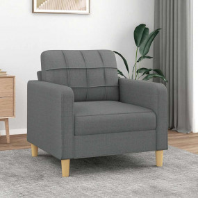 Sofa Chair Dark Grey Polyester, Metal, Textilene, Foam ...