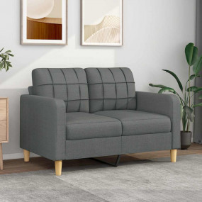 2-seater Sofa Dark grey Fabric (100% polyester), metal,...