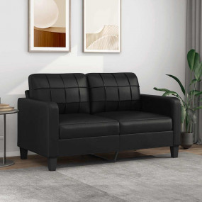 2-seater Sofa Black Faux leather, metal, foam 2-seater ...