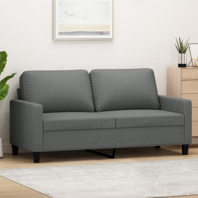 2-seater Sofa Dark grey Fabric (100% polyester), metal,...