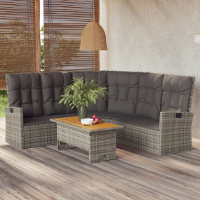 Garden Lounge Set Grey