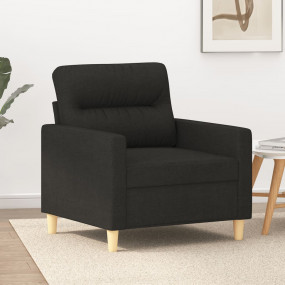 Sofa Chair Black Fabric (100% polyester), metal, foam, ...