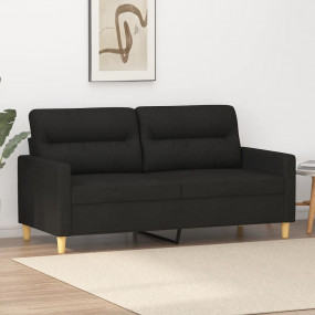 2-seater Sofa Black Polyester, Metal, Textilene 2-seate...