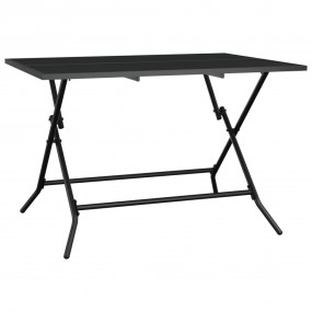 Folding Garden Table Anthracite Powder-Coated Steel