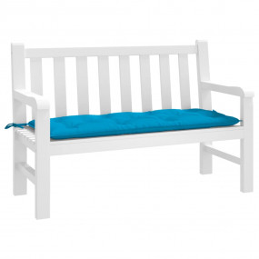 Garden Bench Cushion Light Blue Oxford Fabric 47.2 x 19...