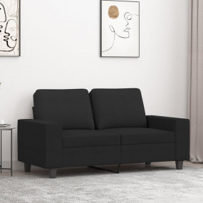 2-seater Sofa Black 100% Polyester, Metal, Textilene 2-...