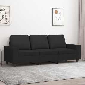3-seater Sofa Black Polyester, Metal, Foam 3-Seater 3-S...