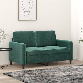 2-seater Sofa Dark green Velvet (100% polyester) 2-seat...
