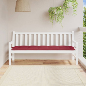 Garden Bench Cushion Wine red Oxford fabric (100% polye...
