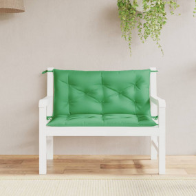 Garden Bench Cushion Set of 2 Green Oxford fabric (100%...