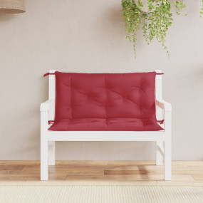 Garden Bench Cushion Set of 2 Wine red