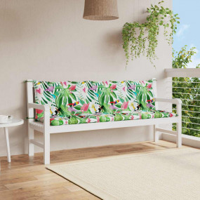 Garden Bench Cushion Set of 2 Multicolor