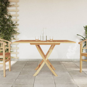 Garden Table Teak Solid Teak Wood Medium Foldable