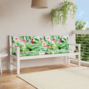 Garden Bench Cushion Set of 2 Multicolor 100% polyester