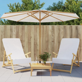 Beach Towel Set of 2 White 84% Cotton, 16% Polyester
