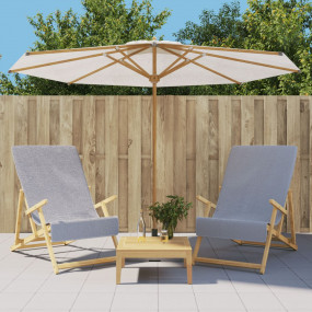 Beach Towel Set of 2 Grey 84% Cotton, 16% Polyester