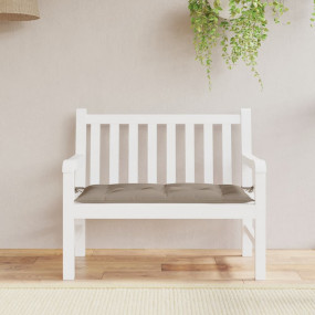 Garden Bench Cushion Taupe Oxford fabric (100% polyeste...
