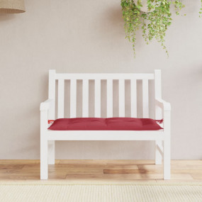 Garden Bench Cushion Wine Red Oxford Fabric Medium