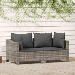 Garden Lounge Set Grey, Dark Grey