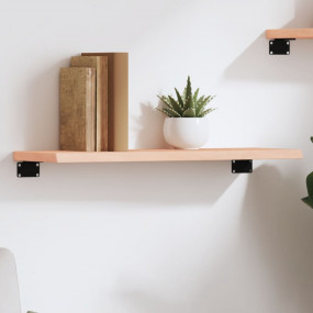 Wall Shelf Medium brown with natural tones Solid oak wo...