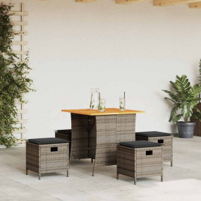 Garden Dining Set Grey