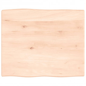 Table Top Medium brown Solid oak wood 23.6x19.7x0.8 in