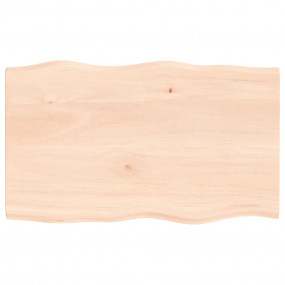 Table Top Medium brown Solid oak wood 39.4 x 23.6 in