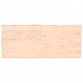 Table Top Medium Brown Solid Oak Wood 55.1 x 23.6 in