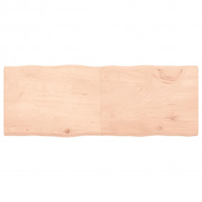 Table Top Medium Brown Solid Oak Wood 63 x 24 in Foldab...