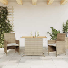 Bistro Set Beige, Cream White