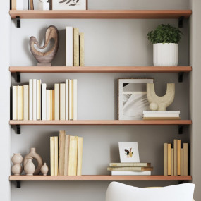 Wall Shelf Light brown Solid oak wood 31.5 x 11.8 x 0.8...