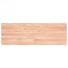 Table Top Light Brown Solid Oak Wood 47.2x15.7 in Folda...