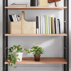 Wall Shelf Light brown Solid oak wood 39.4 x 19.7 x 0.8...