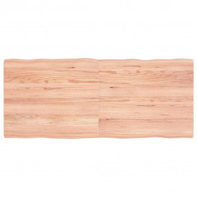Tabletop Light Brown Solid Oak Wood 55.1 x 23.6 in, Lig...