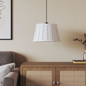 Ceiling Lamp Shade White Wicker, iron Medium Decorative...