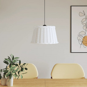 Ceiling Lamp Shade White Wicker, Iron Standard Decorati...