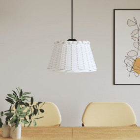 Ceiling Lamp Shade White Wicker, iron Large Decorative ...